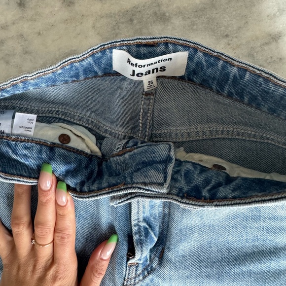 Reformation Liza Ultra High Rise Straight Jeans - Picture 3 of 6